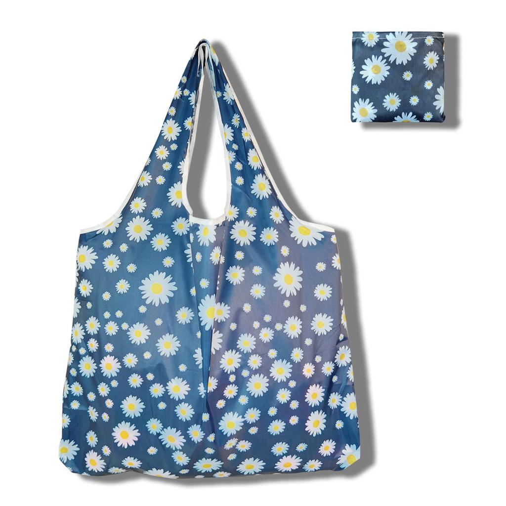 Eco-Friendly Large Capacity Foldable Tote Bag - Creative, Portable, Printed, and In Stock