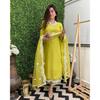 Party Wear Designer Chanderi Salwar Kameez Indian Women Ethnic Kurta Pant Set VBK-1412