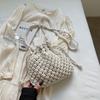 Crochet Bag Women's Bohemian Style Hollow Shoulder Bag Woven Small Bag