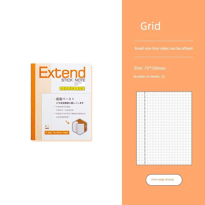 

Three Class Two Expansion Sticky Notes Postgraduate Entrance Examination Student Notes Extension Supplement Stickers Minimalist Ins Sticky Note Paper Grid-small size