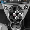 Real Hard Carbon Fiber Sticker For Abarth 595 695 2012-2016 2017 2018 2019 2020 2021 2022 2023 Automatic Gear Shift Frame Trim