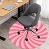 1pc Candy Swirl Round Chair mat Area Rug - Non-Slip, Floor Mat for Office, Bedroom, and Indoor Decor c1125421