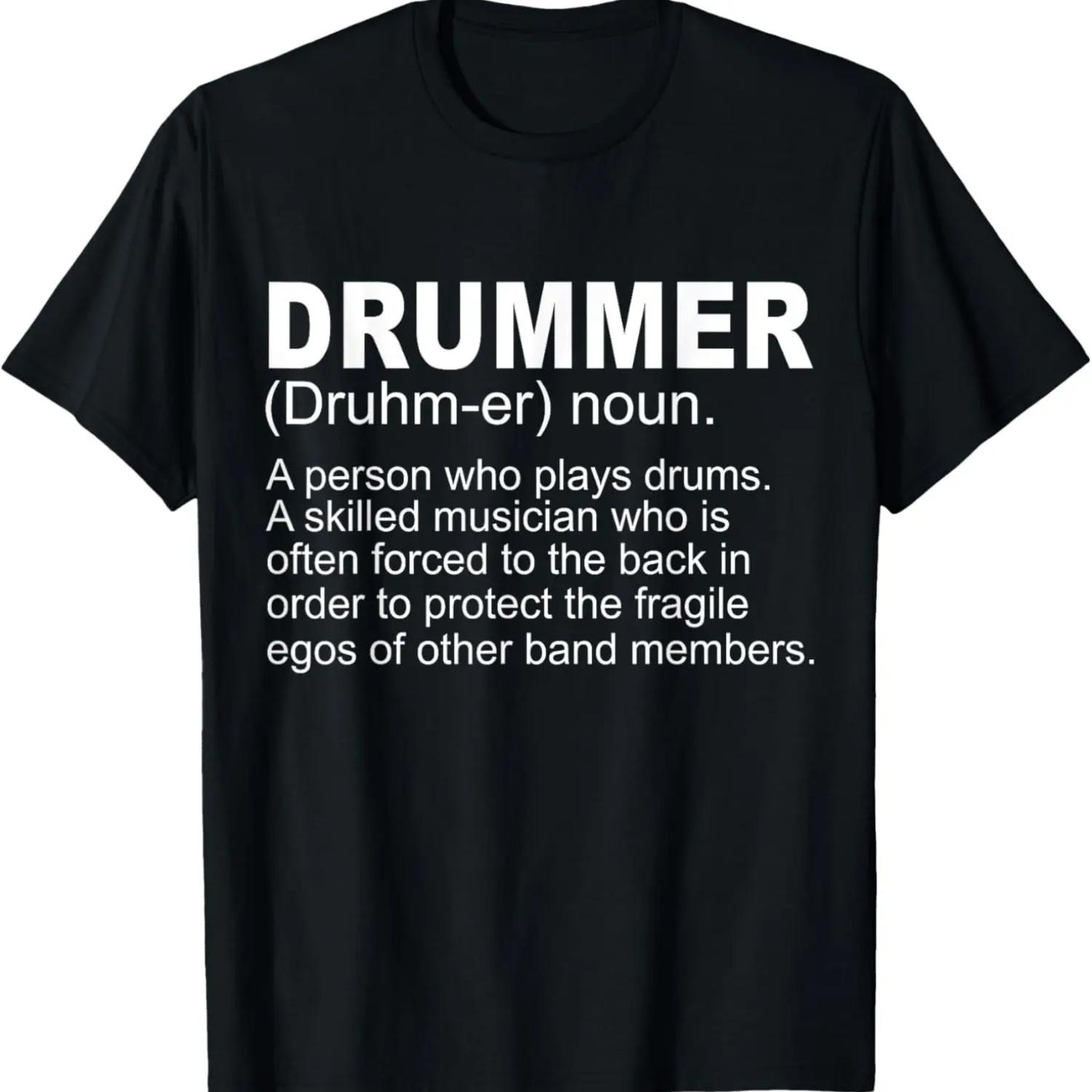 

Drummer Funny - Drummer A Person Who Plays Drums T-Shirt XXXXXL чёрный