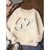 Kids Over 4 Years Old Retro Distressed SIX SEVEN Number 67 Print Sweatshirt Unisex Boys Girls Vintage Stripe Crewneck Long Sleeve For 4-12Y Children