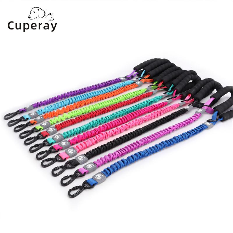 Classic Elastic Reflective Dog Leash,Retractable Pet Leash with Comfortable Foam Handle Three Sizes for Medium To Large Pet Accessories