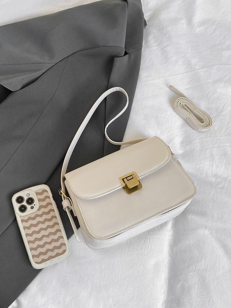 Simple retro exquisite 2025 casual winter new textured commuter portable shoulder crossbody underarm small square bag woman