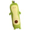 Abnehmbare und waschbare Avocado-Kissenpuppe, kreatives großes Plüschspielzeug, langes Streifenkissen, Puppe, Geburtstagsgeschenk