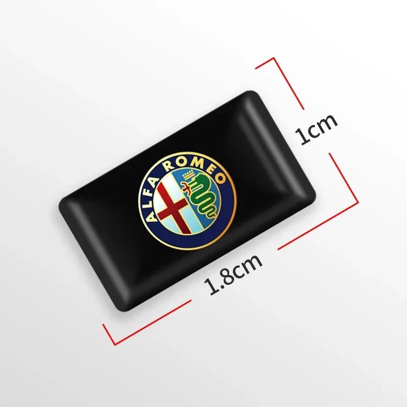 10pcs Epoxy Car Window Lift Button Steering Wheel Stickers For Alfa Romeo giulia stelvio giulietta 159 147 156 166 Accessories