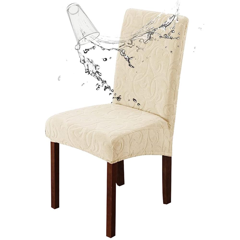 1 Pc Waterproof Dining Room Chair Slipcovers,Removable, Washable, and Protective Cover for Dining Room, Kitchen, and Home Decor