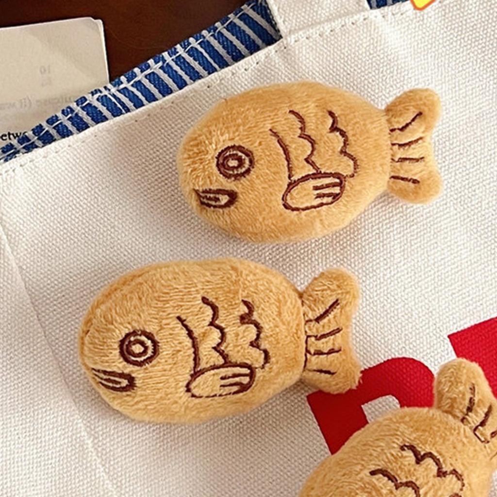 Novelty Lapel Pin Taiyaki Cartoon Fish Lapel Pin Jewelry Brooch Photo Props Adorkable Fish Brooch Pin Furry Brooch