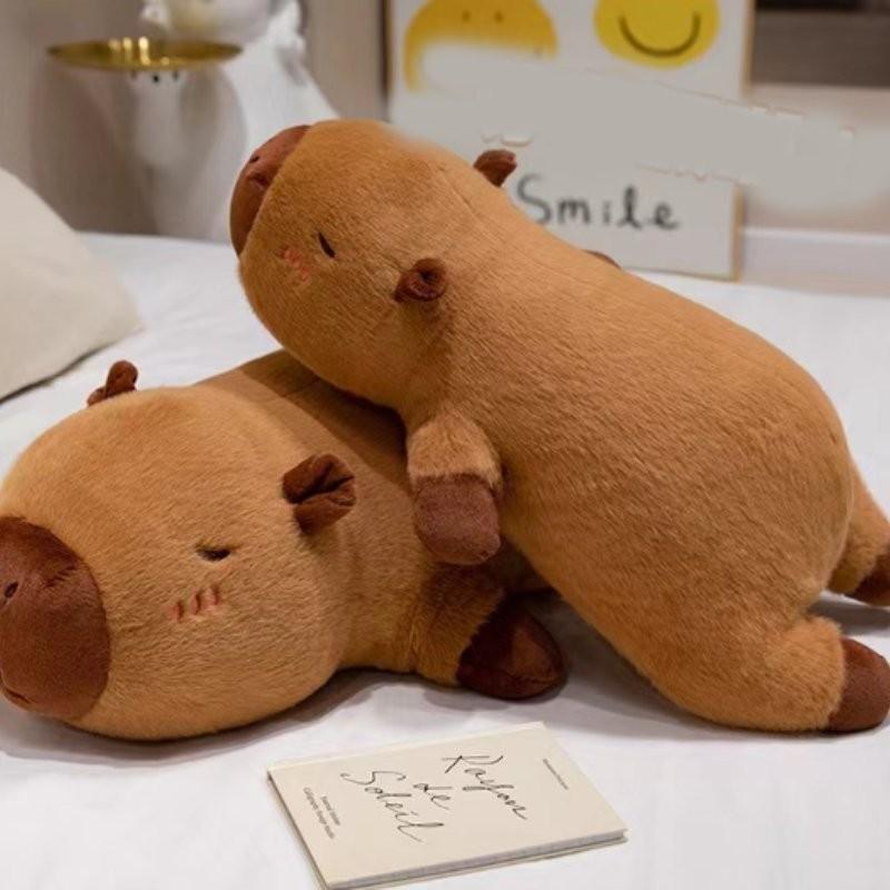Adorable Capybara Plush Doll Soft Toy Cozy Pillow For Relaxing Comfort At Home
