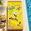 Beach Towels cute b-b-BobS-s Soft fun Quick Dry Pool cartoon s-S-S-SpongeS-eS bathing Towel Travel Gym Spa Camp sport face Gift