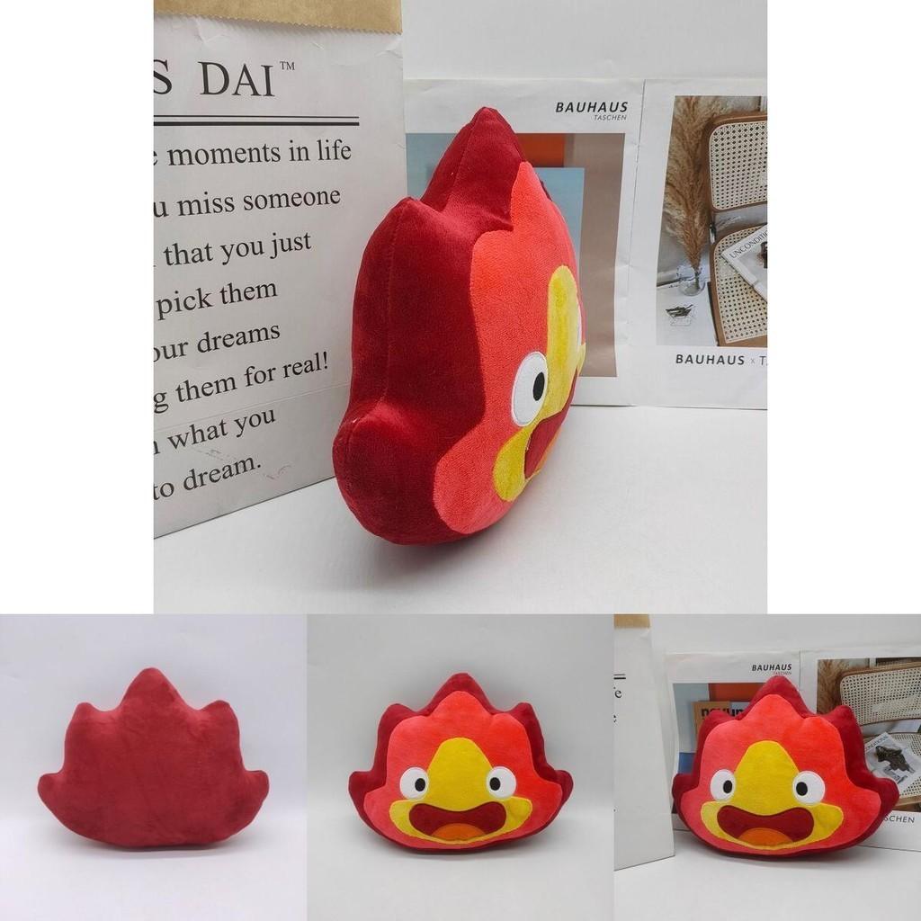 Cute Calcifer Plush Toy Soft Stuffed Fire Demon Doll For Kids' Xmas Or Birthday Present