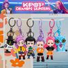 1-6pcs New KPOP  Hunters Little Tiger Keychain Pendant Cartoon Anime Monster Hunt Girl Key Ring Bag Hanging Decoration Gift
