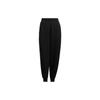 Knitted Sweatpants Women's Black Moderate Cuffed Pants HM7115