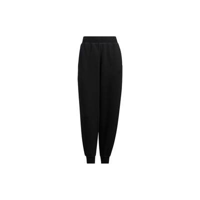 Knitted Sweatpants Women's Black Moderate Cuffed Pants HM7115