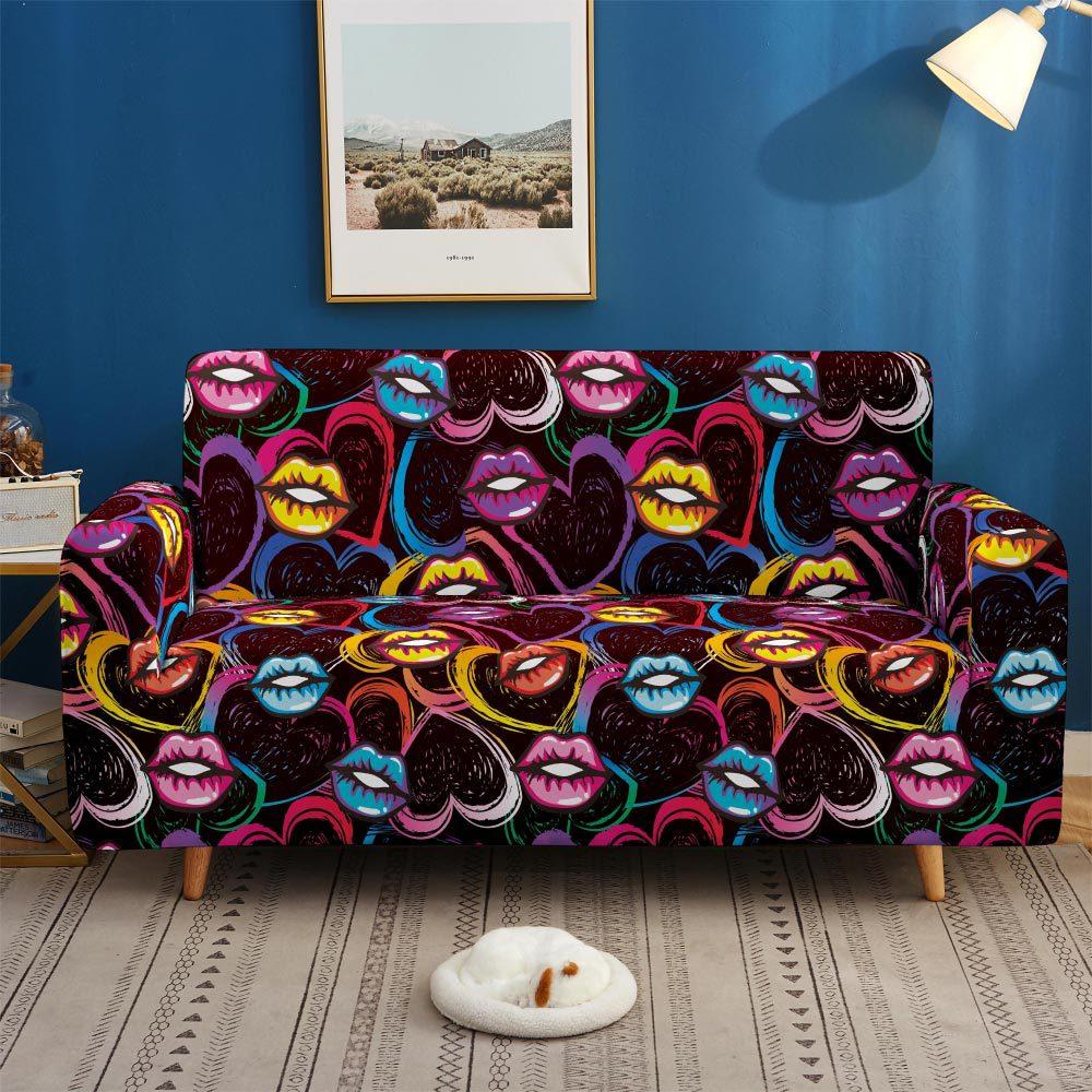 Elastic All-Inclusive Sofa Cover Multi-Person Combination Sofa Cover Elk Lazy Sofa Cover