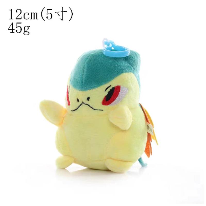 Plush Keychain Cartoon Toys Pikachu Charmander Psyduck Squirtle Snorlax Wobbuffet Doll Kids Kawai Toy Gift