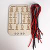 Lernen Knoten Übungsbrett Multifunktional Langlebig Tragbar Paracord Knotenbinde-Übungskit Für Outdoor-Survival Marine-Fähigkeiten