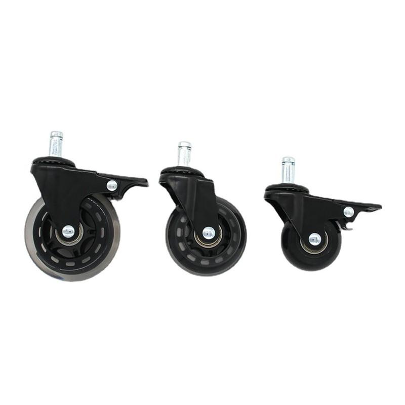 Universal Mute Caster 50KG Wheel 10mm 11mm Replacement Office Chair Swivel Rollers 360 Degree Wheels Furniture Hardware