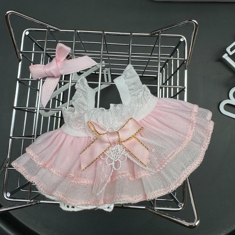 17cm Cute Mini Plush Doll'S Clothes Outfit Accessories For Korea Kpop Exo Labubu Idol Dolls One Szie Clothing DIY Girl Gift