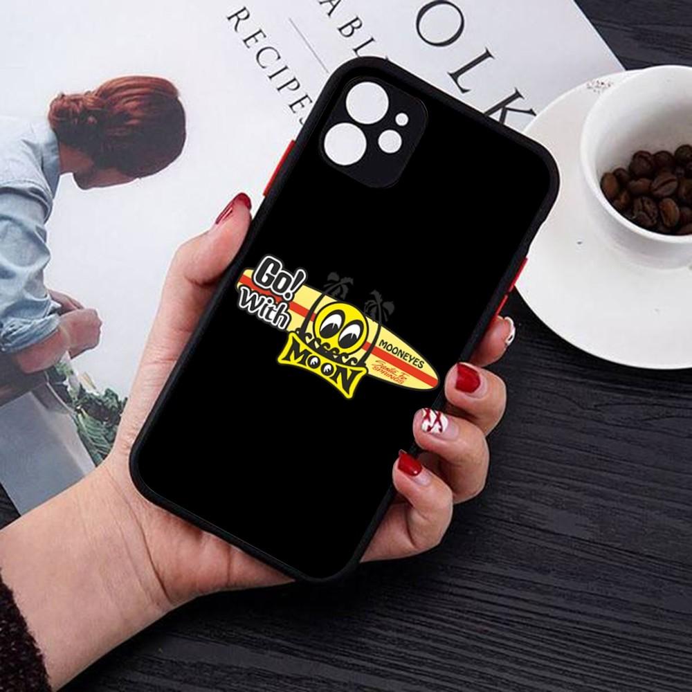Mooneyes Print Phone Case For IPhone 14 11 12 13 Mini Pro Max 8 7 Plus X XR XS MAX Translucent Matte Cover