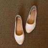 Women's Single Shoes Autumn New Round Toe Shallow Mouth Slip-on Soft Sole Non-Slip Low Top Shoes