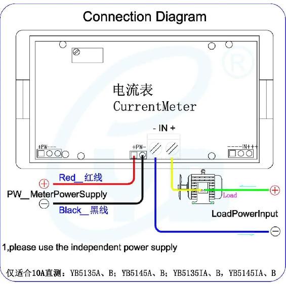 YB5135B LED Digital Ampere Meter DC 200mA 10A 20A 50A Ammeter Current Meter DC100A 200A 300A 500A Amp Panel Tester Ampere Gauge