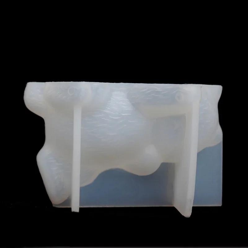 1 Pcs 3D Cat Soap Clay Lovely Pig Silicone Candle Molds DIY Pet Cat Mould Craft Small and Cute Suitable for Ornaments