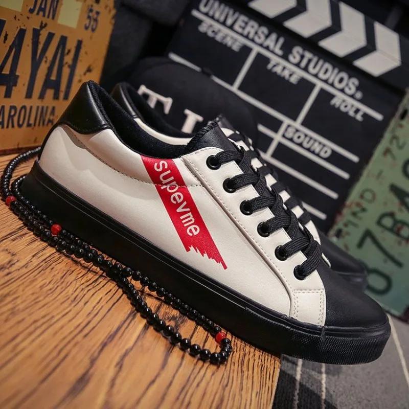 Vulkaniserte sko for menn Komfortable sneakers Mann Nyhet i Fritidssko Pustende Merkevaretilbud Klassisk Original Lav Pris Arbeid