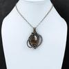 Chiastolite Pendant Gemstone Pendant Copper Wire Wrapped Pendant Handmade Pendant Wire Wrap Chiastolite Jewelry Gift For Mom Copper Jewelry