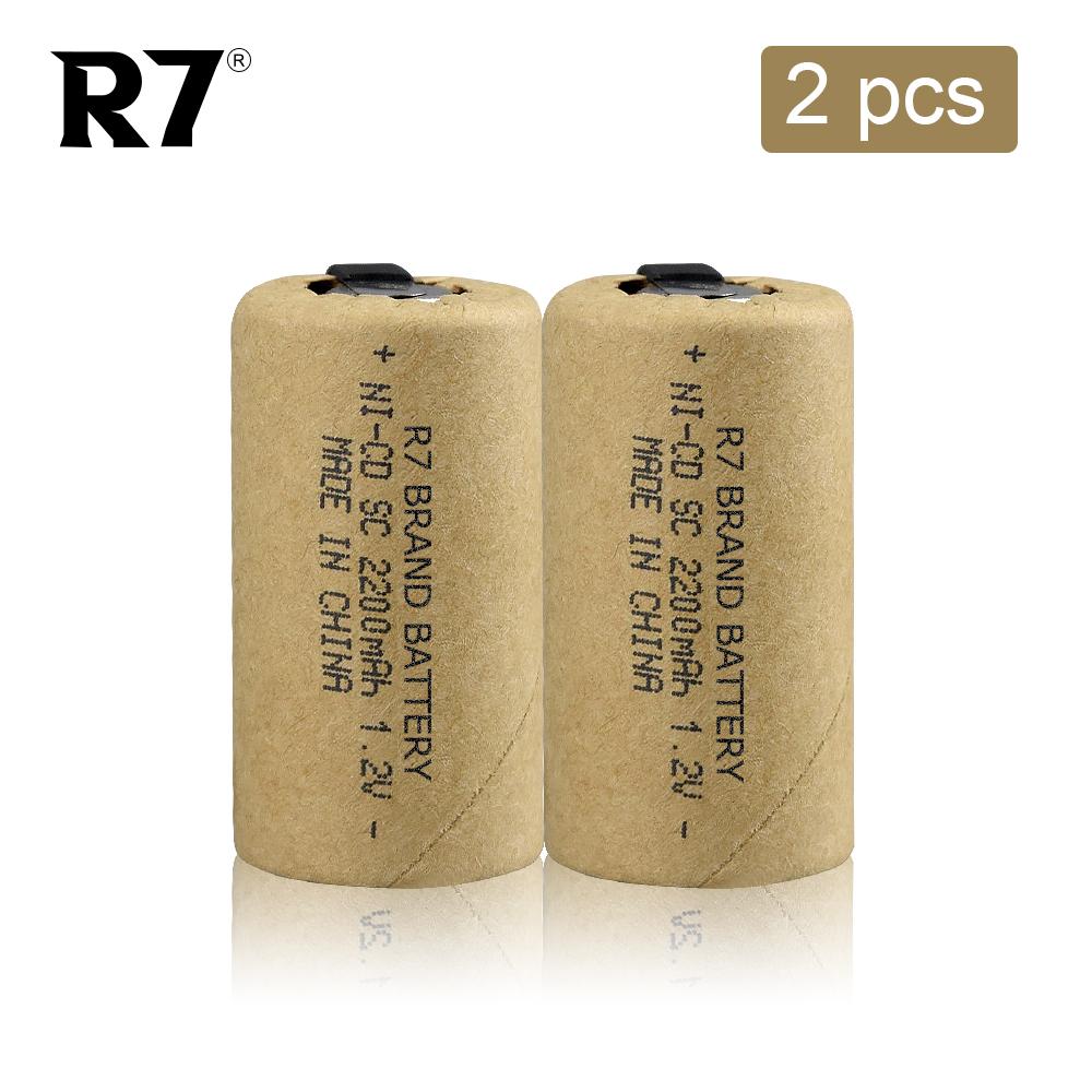 

Аккумулятор высокой мощности R7 1,2 В 2200 мАч Ni-CD для электродрелей и шуруповертов – 10C Sub C, прочный и перезаряжаемый