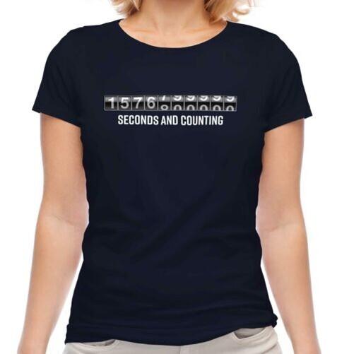 

Funny 50TH Birthday Gift T-Shirt Seconds And Counting Gift Novelty 4XL