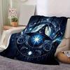1pc Wizard's Hat A Mystical Celestial Emblem Blanket  Seasonal Universal Home Decorative, Living Room, Travel, Camping, Car Blankets