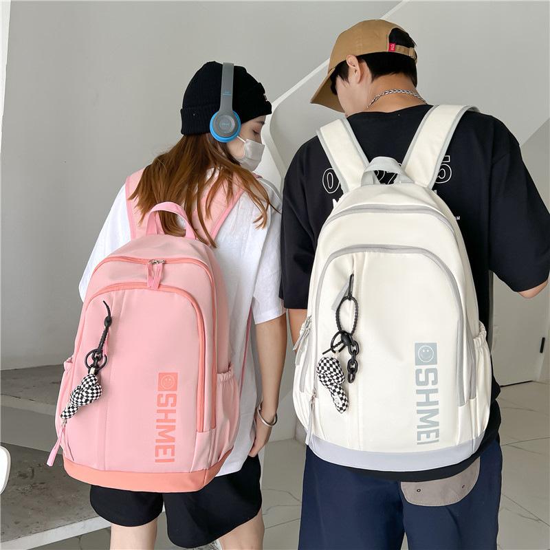 Schoolbag School Bag Female College Student Casual Versatile Large Capacity Backpack Male Junior High School High School Student Niche Design Travel