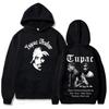Rapper Tupac 2Pac Reine Baumwolle Druck Hoodies Sweatshirts Hip Hop Unisex Mit Kapuze Harajuku Beliebt