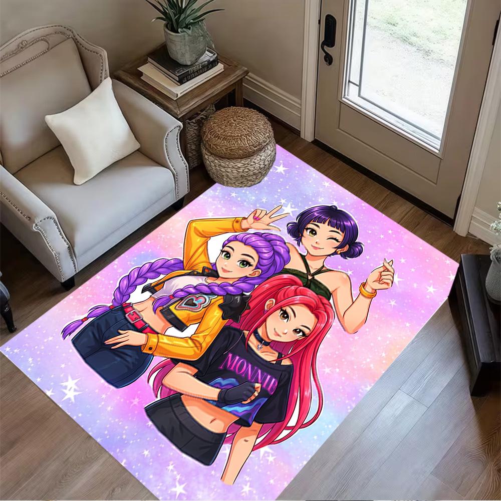 Galaxy Fashion Stars Carpet Suitable for Bedrooms Game Room Playrooms Entryway Anti-slip Rug Anime Office Decor Spiritual Gift