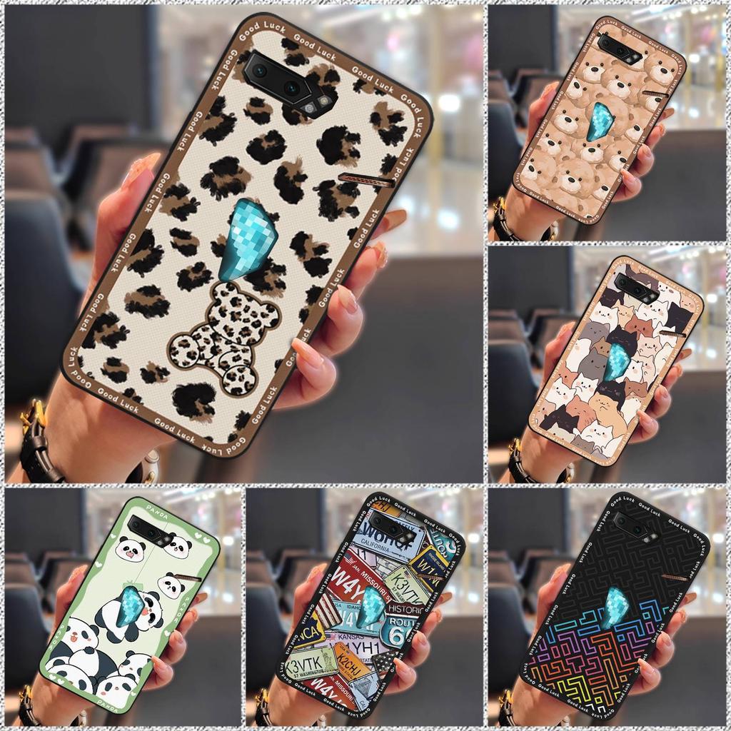 Dirt-resistant Fashion Design Phone Case For Asus ROG Phone II ZS660KL Soft Case Shockproof TPU Durable Cute Anti-dust