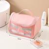 Frosted Transparent PU Makeup Bag - Large Portable PVC Storage with Flip Cover