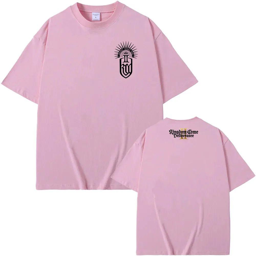 Y2k Hip Pop Tees Kingdom Come Deliverance II  Emblem Game Graphic Printing Tee High Quality Printing TEE Cotton Casual Tops