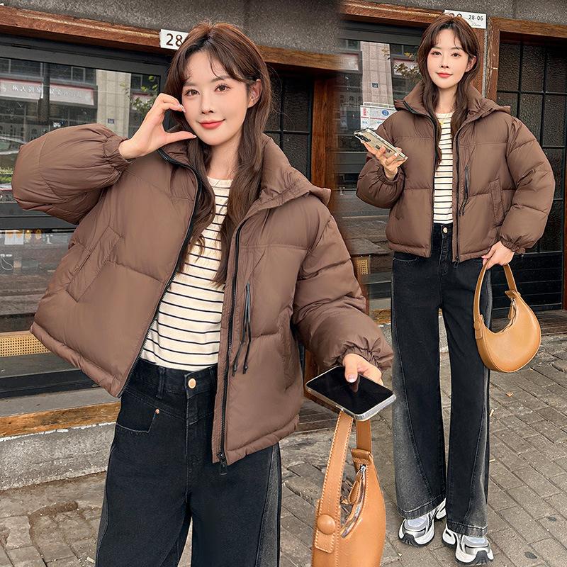 Hooded Warm Down Cotton Jacket Women's 2025 Short Thickened Winter Padded Jacket Student Jacket Korean Loose Bread Jacket