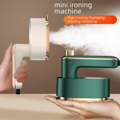 Compact Folding Handheld Electric Iron - Portable & Rotating for Home Use