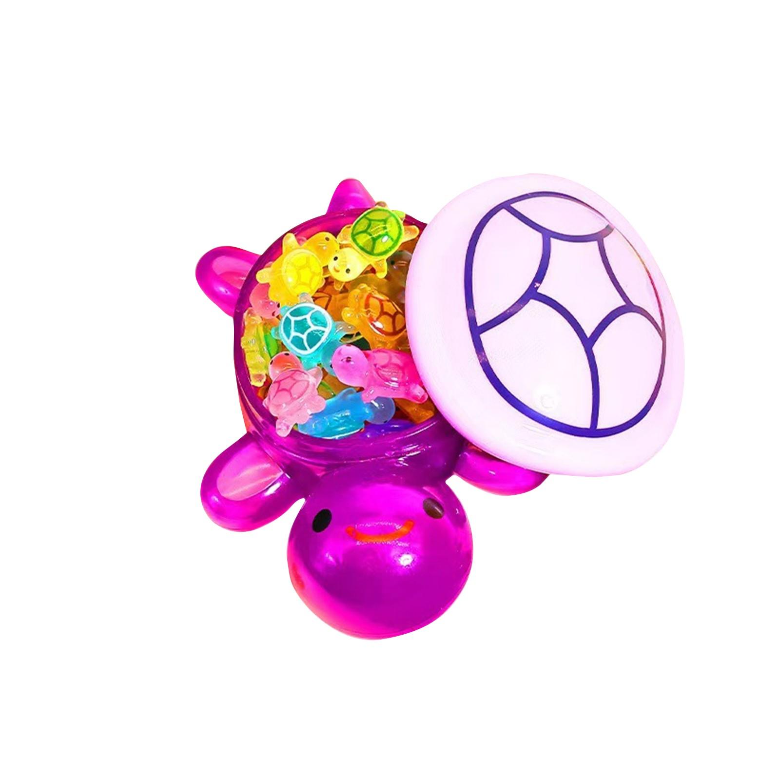 

1PC Night Glow Large Turtle+60pcs Mini Luminous Turtles Figurines Resin Craft Glowing Turtle Storage Ornament Landscape Desktop One Size фіолетовий