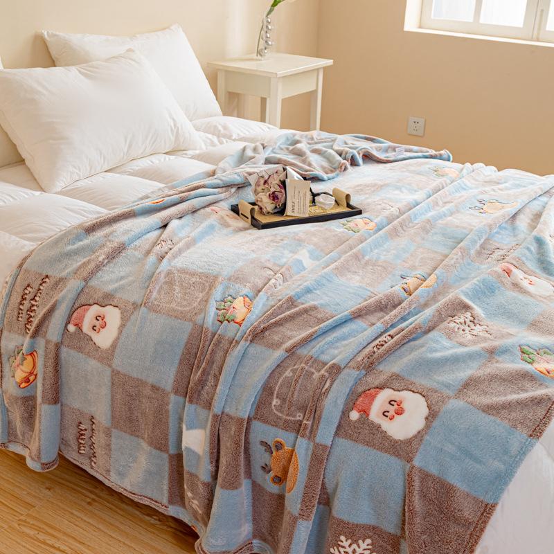 New soft snowflake fleece blanket household student dormitory blanket air conditioner blanket multi-purpose blanket fleece blanket