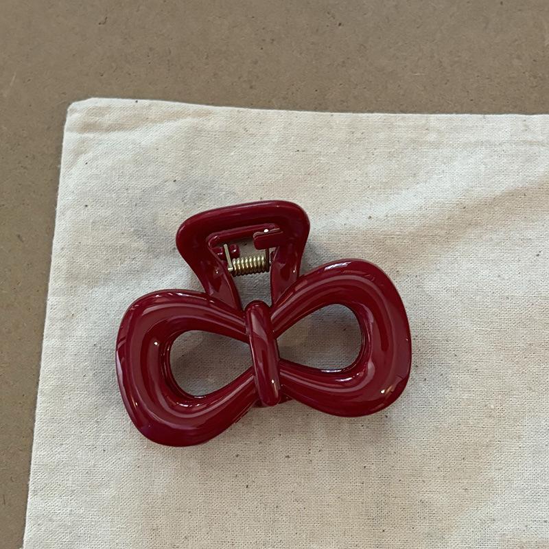 

Французская красная коллекция! Большая ручка с буквами и золотой этикеткой, прическа на затылке, заколка в виде акулы, аксессуары для волос, головной убор, шпилька, коготь для волос E