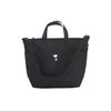 PEANUTS Snoopy Tragetasche [Tote L] Tägliche Reisetasche mit 2-Wege-Schultergurt, Standfest, Jacquard-Webung, SOLEIL, Unisex, Erwachsener, Schwarz, L