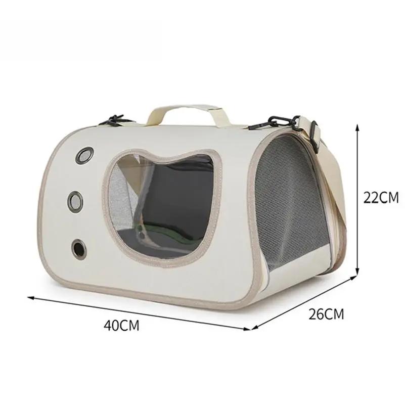 Borsa Portatile per Animali Domestici per Cani Piccoli Gatti Pieghevole da Esterno Borsa per Gatti Traspirante Borsa a Spalla per Gatti Borsa per Trasporto Gattini