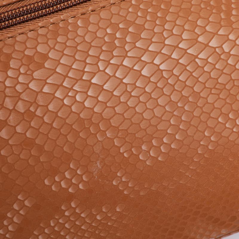 Snake pattern multi-compartment simple shoulder messenger bag
