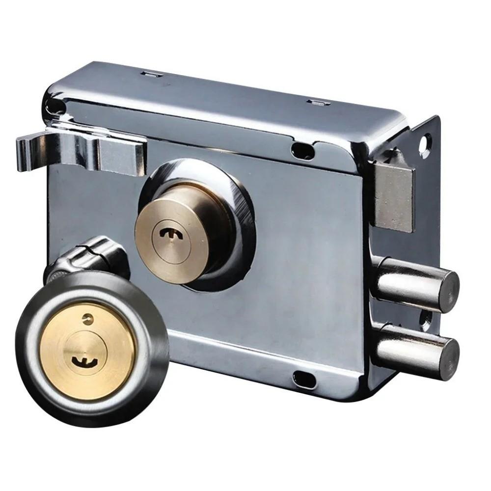 Universal Exterior Iron Door Locks Anti-Theft Multiple Insurance Lock Security Wood Gate Lock Household Hardware