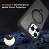 For iPhone 16 Pro Max Case Compatible with MagSafe Ring Holder Kickstand TPU+PC Phone Cover